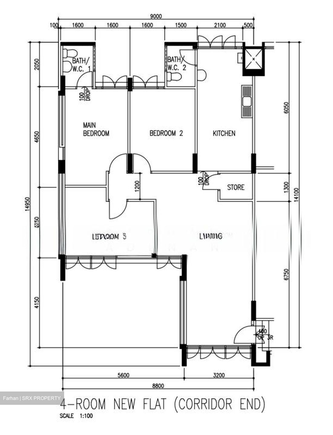 Blk 115 Hwi Yoh Ville (Serangoon), HDB 4 Rooms #555043751